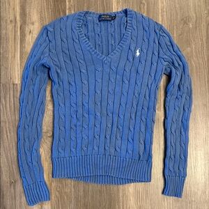 Polo Ralph Lauren Women’s V-Neck Blue Sweater